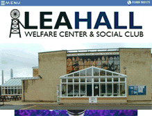 Tablet Screenshot of leahallclub.co.uk